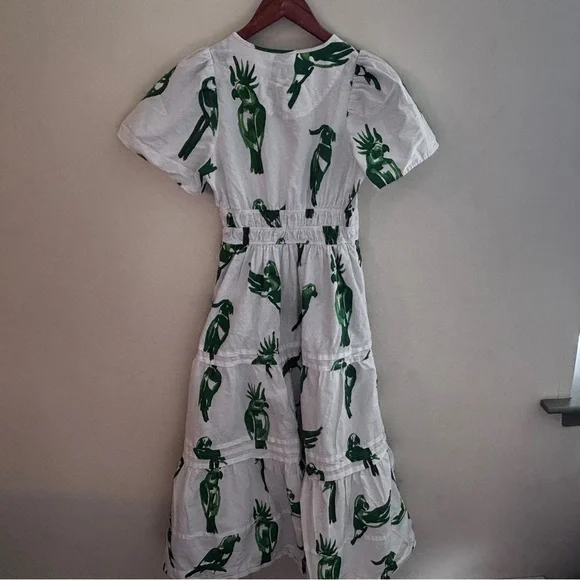 XSP Anthropologie Somerset Flutter Sleeve Maxi Dress no flaws - Picture 4 of 6